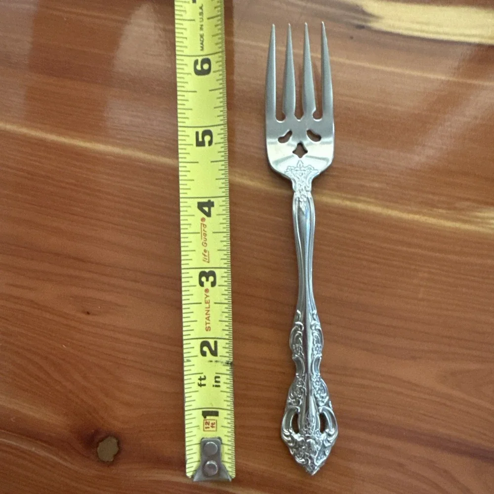 Oneida Michelangelo CUBE Stainless Steel Flatware Salad Forks Set Of 2